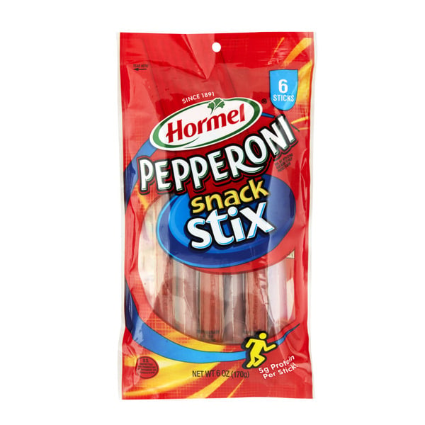 Popcorn & Jerky HORMEL Pepperoni Pepperoni Stix 6-Pack hero