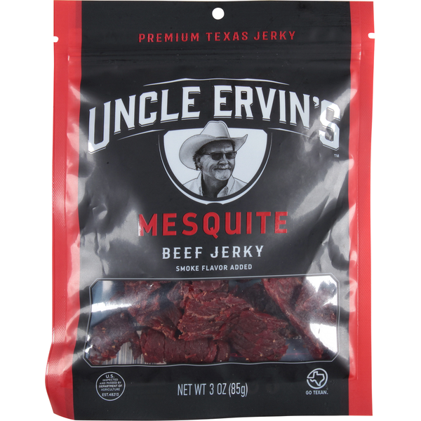 Popcorn & Jerky Uncle Ervin's Beef Jerky, Mesquite hero