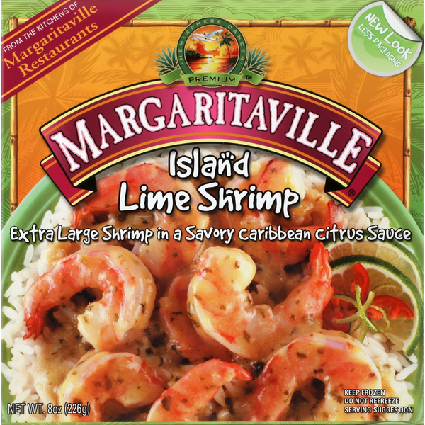 Frozen Prepared Seafood Margaritaville Island Lime Shrimp hero