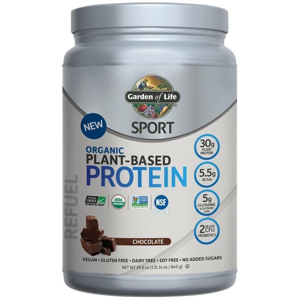 Plant Based Protein Garden of Life Protein, Plant-Based, Organic, Chocolate hero