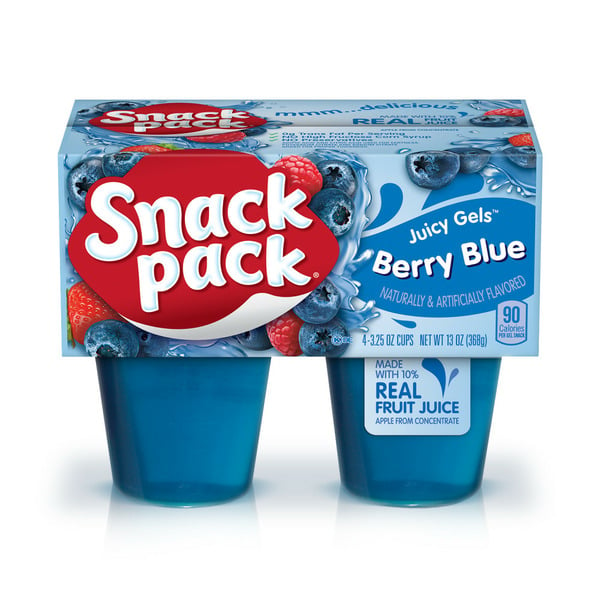 Doughs, Gelatins & Bake Mixes Snack Pack Berry Blue Flavored Juicy Gels hero