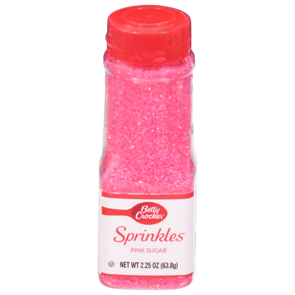 Baking Supplies & Decor Betty Crocker Sprinkles, Pink Sugar hero