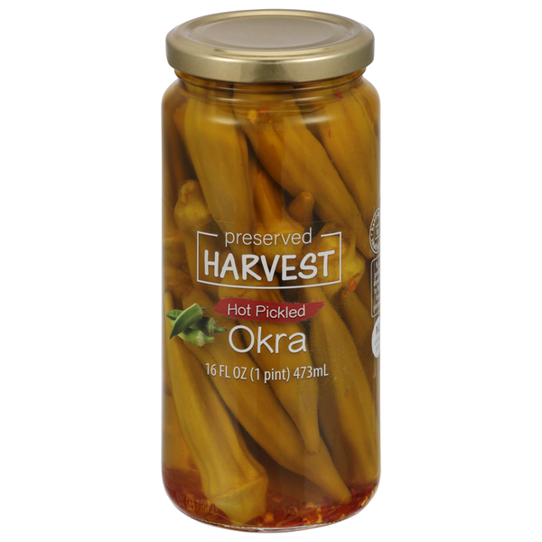 Condiments Preserved Harvest Okra, Hot Pickled hero