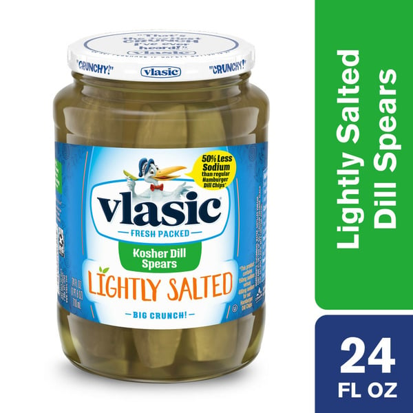 Pickled Goods & Olives Vlasic Lightly Salted Kosher Dill Pickle Spears hero