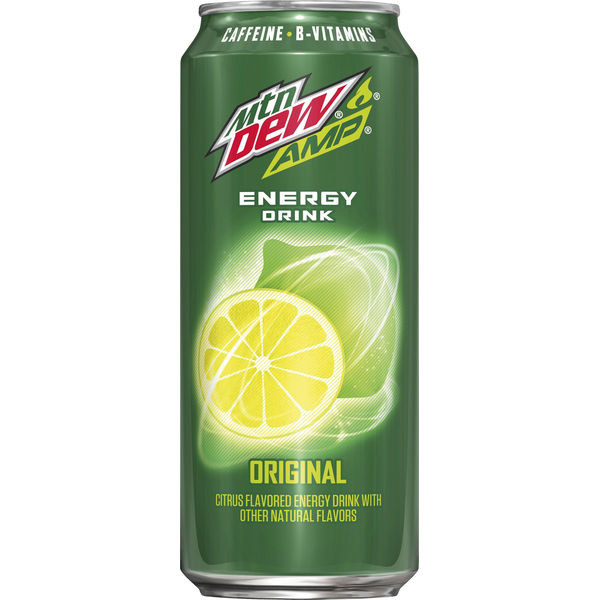 Energy & Sports Drinks Mountain Dew Energy Drink, Original Citrus Flavored hero