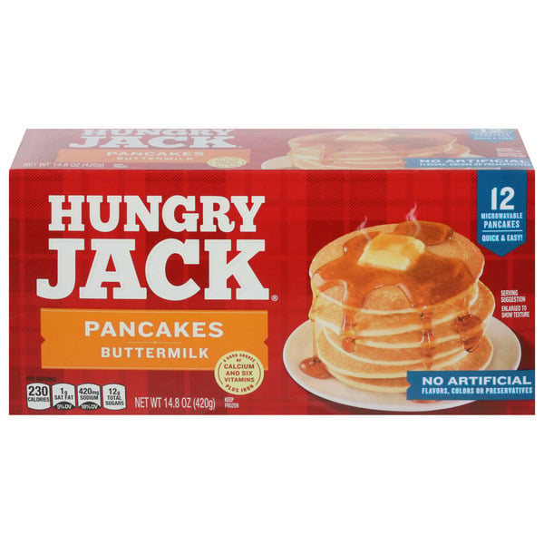 Hot Cereal & Pancake Mixes Hungry Jack Frozen Buttermilk Pancakes hero