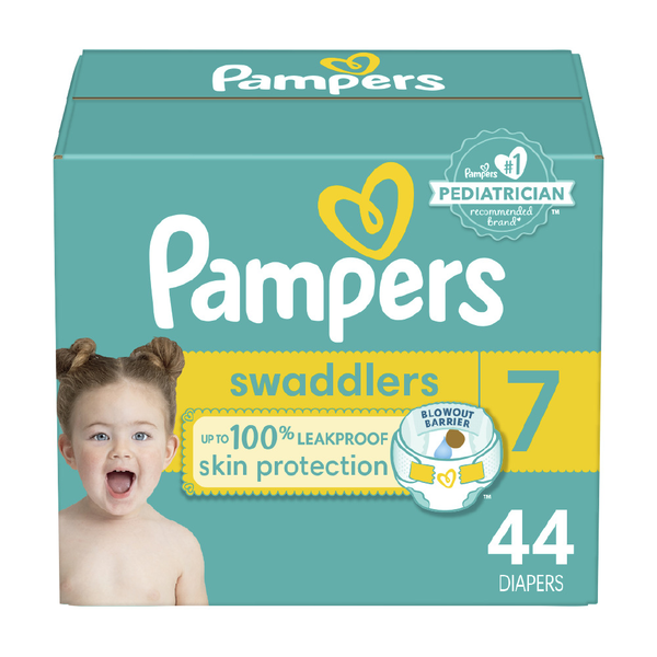 Pampers Swaddlers Size 7 Diapers hero