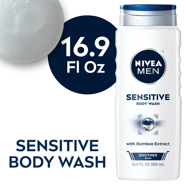 NIVEA Men Sensitive Body Wash with Bamboo Extract hero