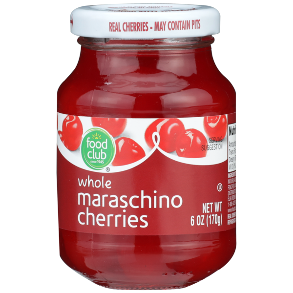 Bakery Desserts Food Club Whole Maraschino Cherries hero