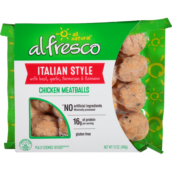 al fresco Chicken Meatballs, Italian Style hero