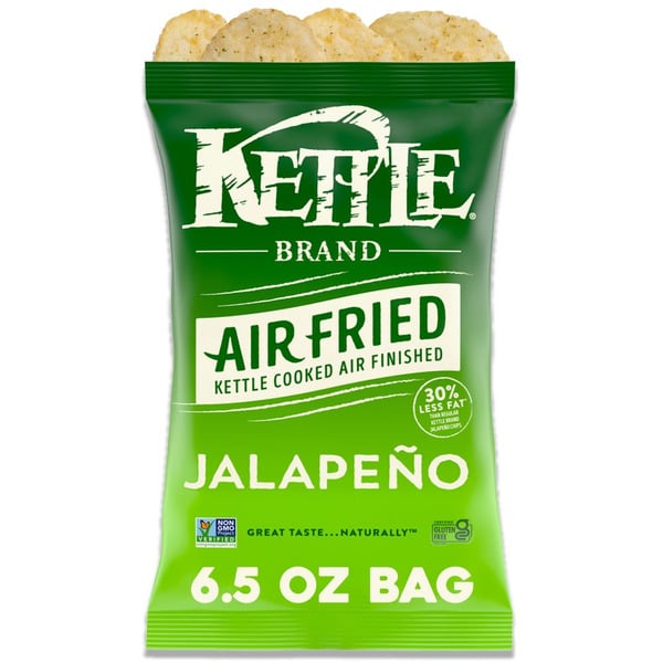 Chips & Pretzels Kettle Brand Air Fried Jalapeno Kettle Potato Chips hero