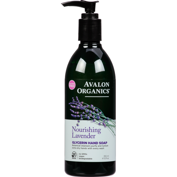 Body Lotions & Soap Avalon Organics Hand Soap, Glycerin, Nourishing Lavender hero