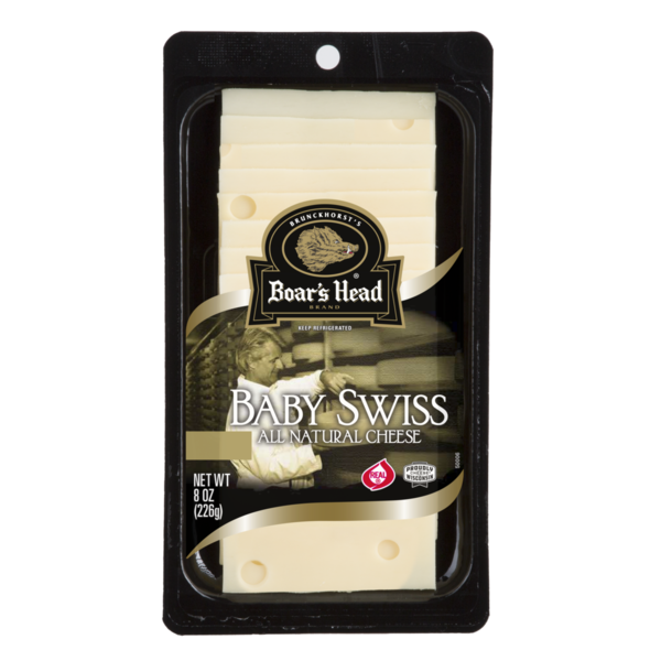 Packaged Cheese Boar's Head Baby Swiss Cheese hero