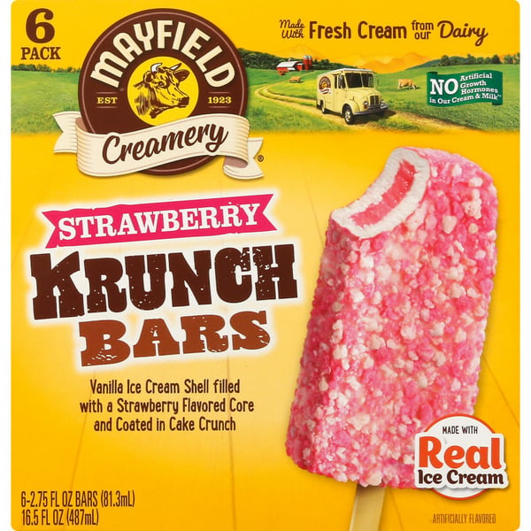 Ice Cream & Ice Mayfield Dairy Farms Strawberry Ice Cream Bars hero