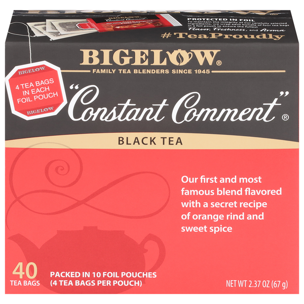 Tea Bigelow Black Tea, Constant Comment, Tea Bags hero