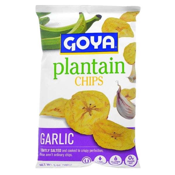 Chips & Pretzels Goya Plantain Chips, Garlic hero