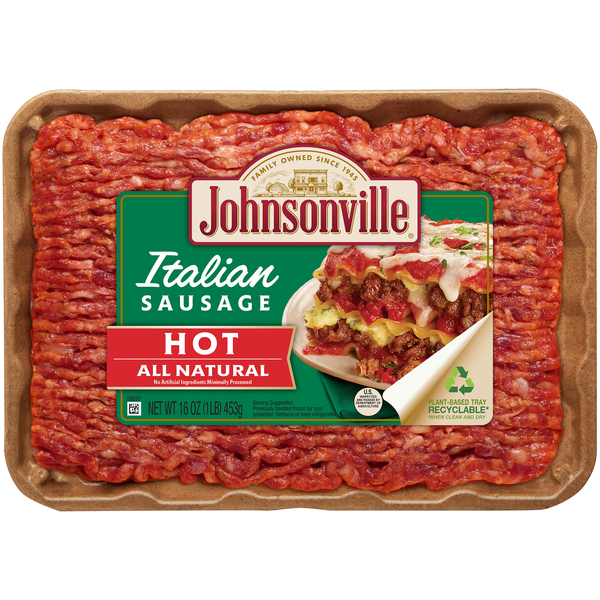 Hot Dogs, Bacon & Sausage Johnsonville Hot Italian Ground Sausage hero