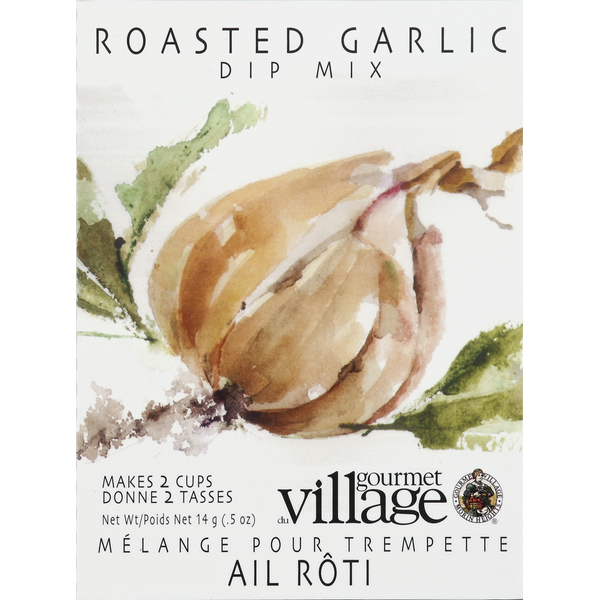 Instant Foods Gourmet du Village Dip Mix, Roasted Garlic hero