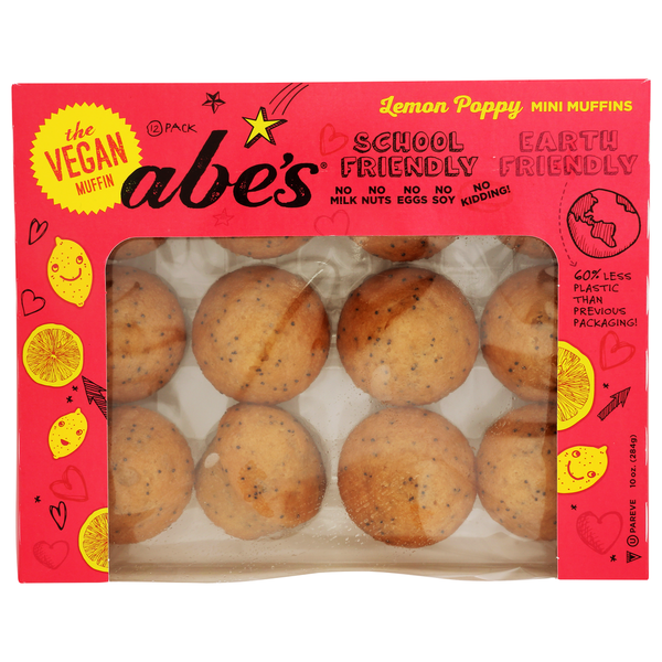 Prepared Meals Abe's 12 Pack Lemon Poppy Muffins hero