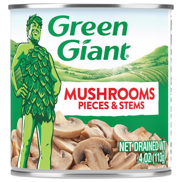 Canned & Jarred Vegetables Green Giant Mushrooms Pieces & Stems hero