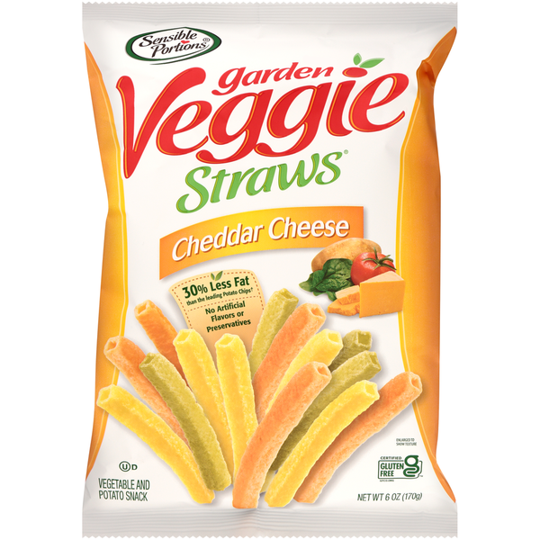 Fruit & Vegetable Snacks Sensible Portions Cheddar Cheese Vegetable & Potato Snack hero