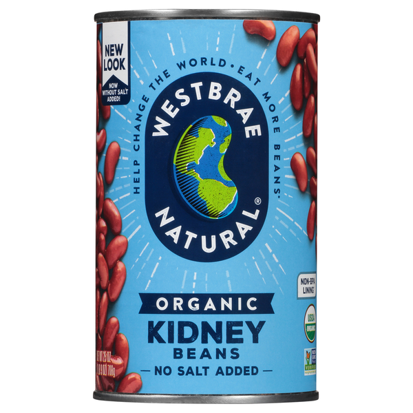 Canned Meals & Beans Westbrae Natural Kidney Beans, Organic hero