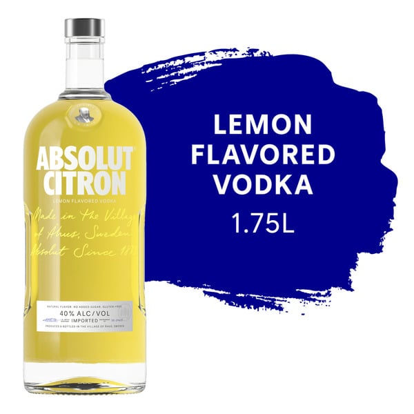 Spirits Absolut Citron Flavored Vodka hero