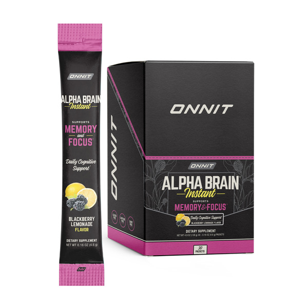 Vitamins & Supplements Onnit Alpha BRAIN Instant, Memory & Focus - Blackberry Lemonade hero