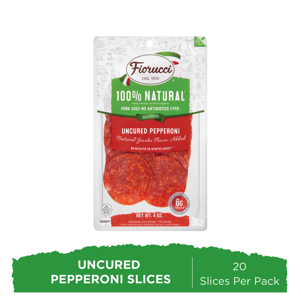 More International Foods Fiorucci Pre-Sliced 100% Natural Pepperoni,  Resealable Package hero