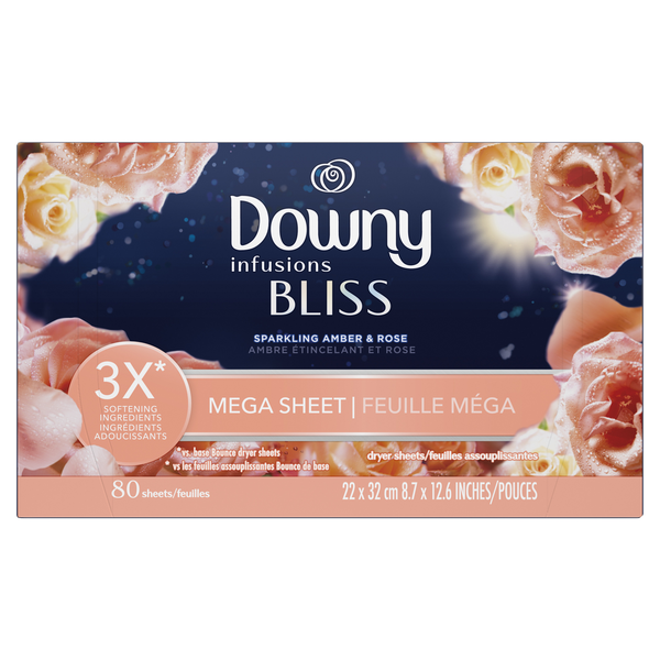 Laundry Downy Infusions Liquid Fabric Softener, BLISS, Amber and Rose hero