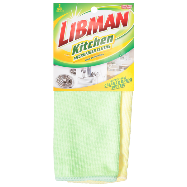 Cleaning Products Libman Cloths, Microfiber, Kitchen hero