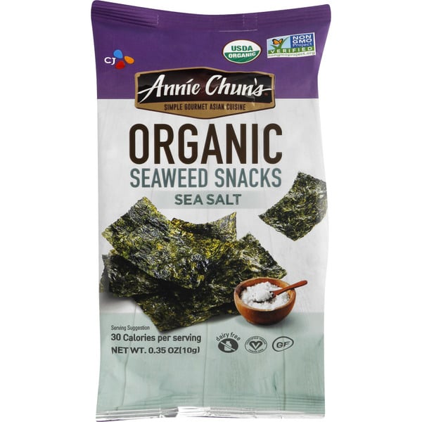 Asian Foods Annie Chun's Organic Sea Salt Seaweed Snack hero