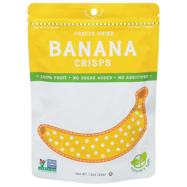 Canned Fruit & Applesauce Nature's Turn Banana Crisps, Freeze-Dried hero