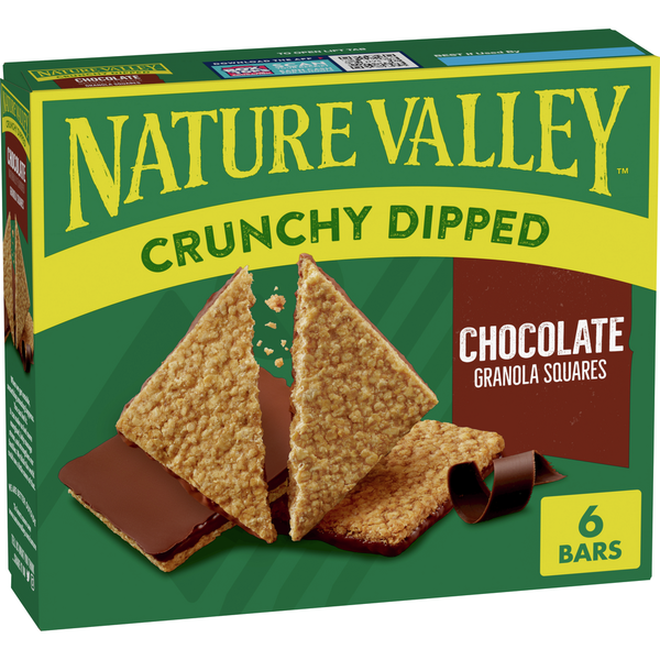 Granola Nature Valley Whole Grain Chocolate Crunchy Dipped Granola Bars hero