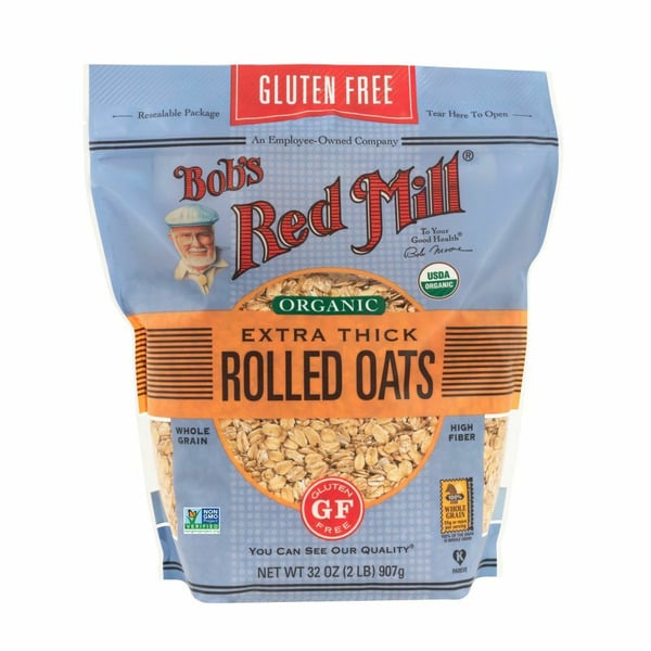 Cereal Bob's Red Mill Thick Rolled Oats, Gluten Free, Organic hero