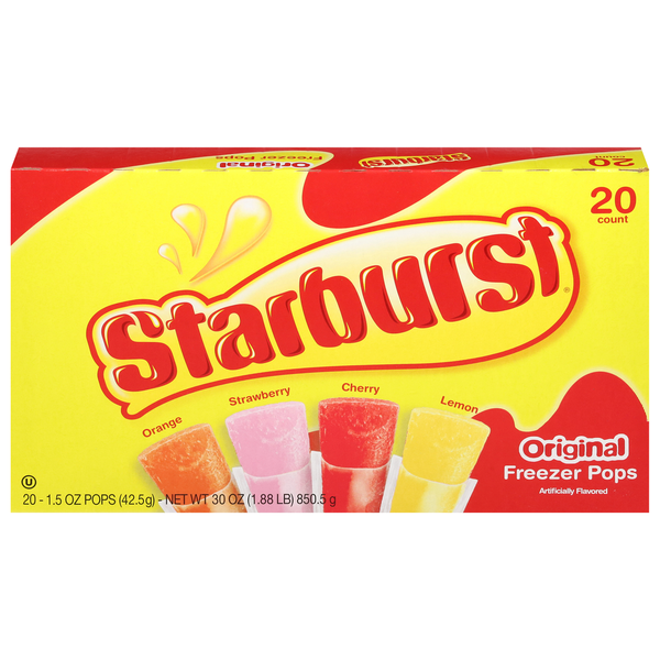 STARBURST Freezer Pops, Original, Assorted hero