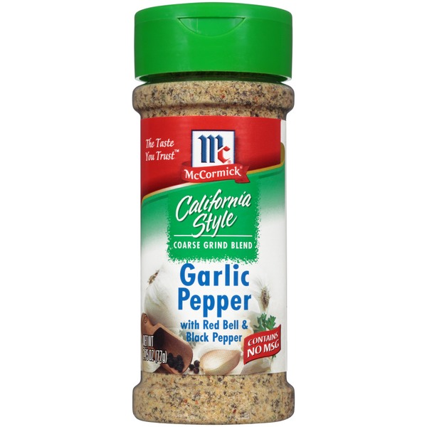 Spices & Seasonings McCormick Garlic Pepper with Red Bell & Black Pepper Coarse Grind Seasoning hero