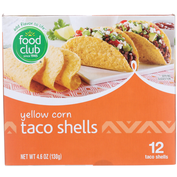 Tortillas & Flat Bread Food Club Yellow Corn Taco Shells hero