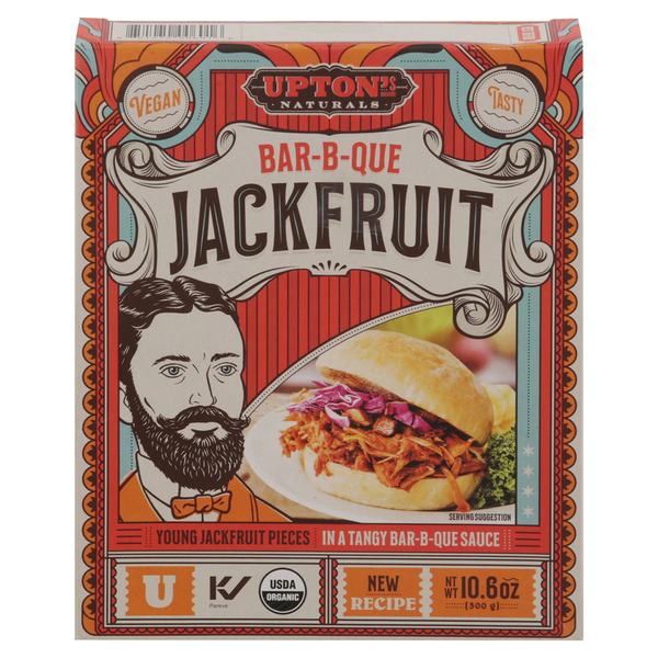 Tofu & Meat Alternatives Upton's Naturals Jackfruit, Bar-B-Que hero