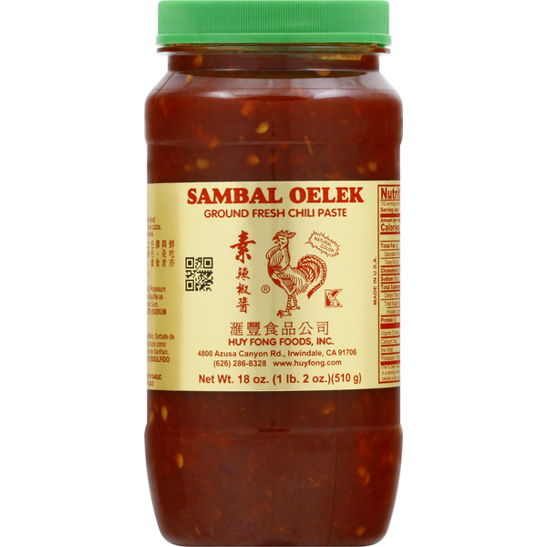 Asian Foods Huy Fong Foods Chili Paste, Fresh, Ground, Sambal Oelek hero