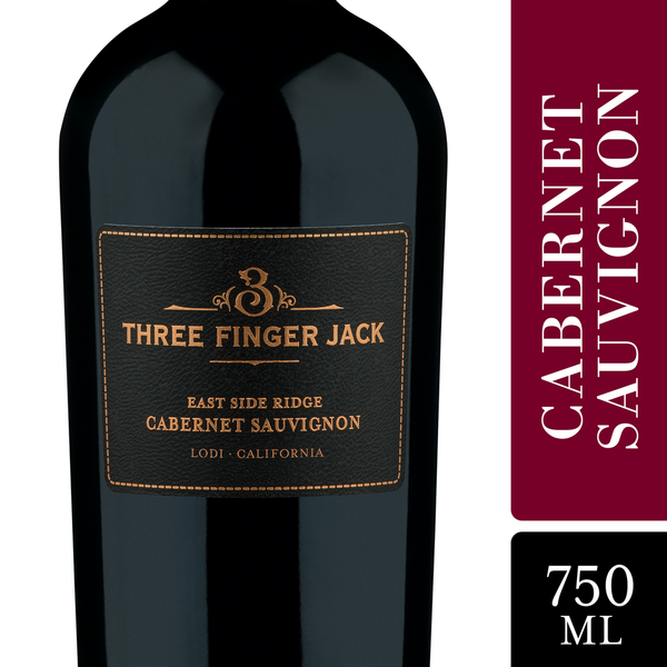 Red Wines Three Finger Jack East Side Ridge Cabernet Sauvignon, Lodi, 750mL hero