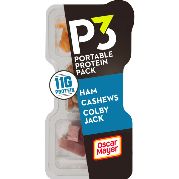 Packaged Lunchmeat Oscar Mayer P3 Smoked Ham & Cashews hero