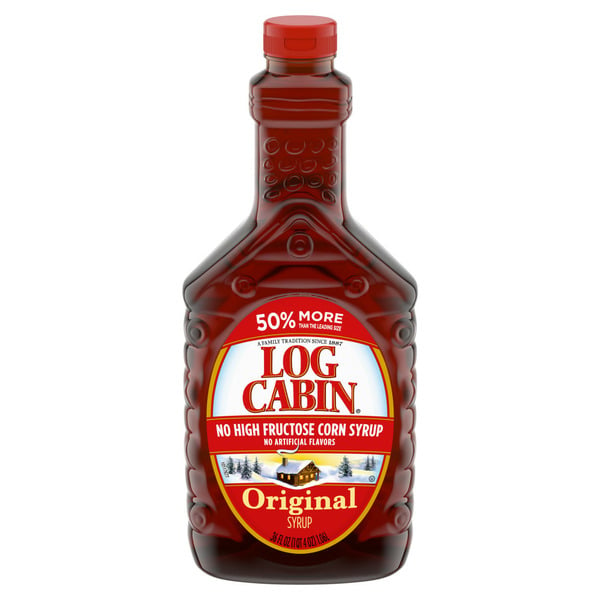 Hot Cereal & Pancake Mixes Log Cabin Original Pancake Syrup hero