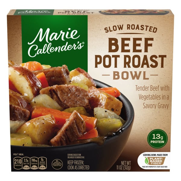 Frozen Meals Marie Callender's Slow Roasted Beef Pot Roast Bowl Frozen Meal hero