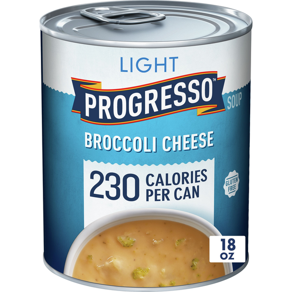 Prepared Soups & Salads Progresso Light Broccoli Cheese Canned Soup hero