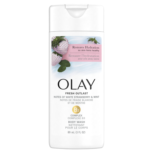 Olay Fresh Outlast Body Wash, Notes of White Strawberry & Mint hero