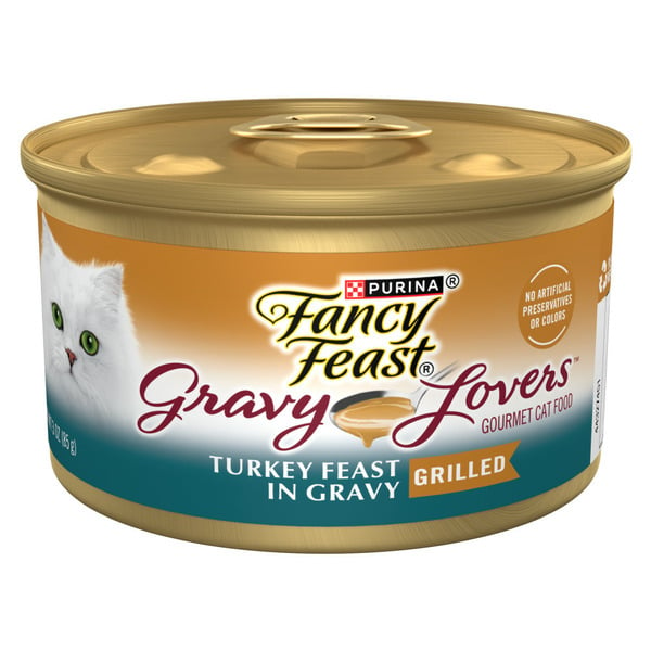 Wet Cat Food Purina Fancy Feast Gravy Lovers Turkey Feast Grilled Gourmet Cat Food in Wet Cat Food Gravy hero