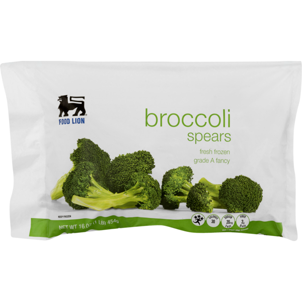 Vegetables, Vegan, & Vegetarian Food Lion Fresh Frozen Broccoli Spears, hero