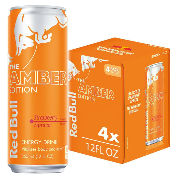 Energy & Sports Drinks Red Bull Amber Edition Strawberry Apricot Energy Drink hero