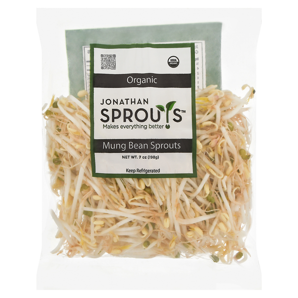 Organic Produce Jonathan's Sprouts Mung Bean Sprouts, Organic hero